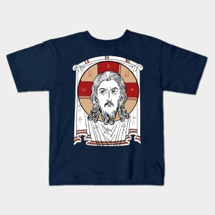 Mandolin | Holy Napkin | Icon Not Made With Hands | The Holy Face | Face of Christ Kids T-Shirt